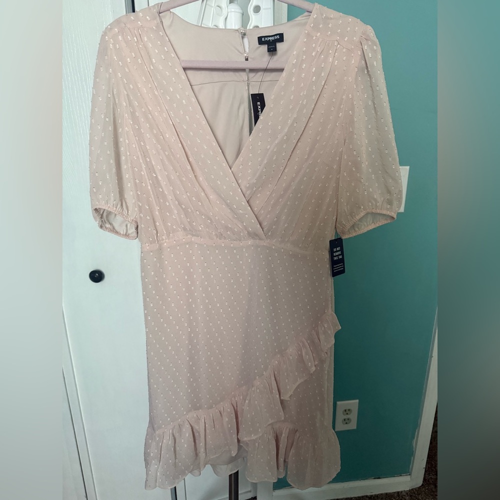 Express Blush Asymmetrical Dress